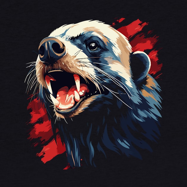 Patriotic Honey Badger by JH Mart